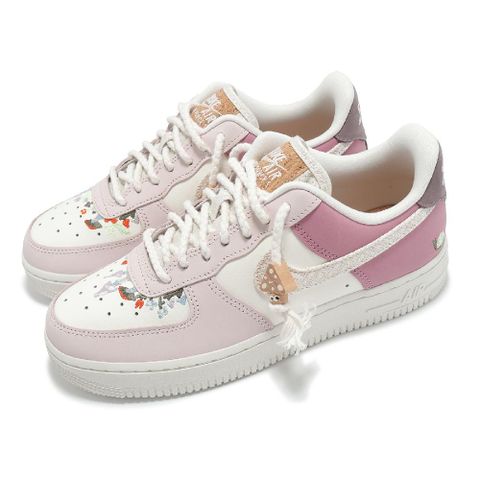 休閒鞋 Wmns Air Force 1 07 LX 女鞋 粉紅 蘑菇 刺繡 AF1 IB8874-111