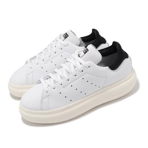 adidas 愛迪達 休閒鞋 Stan Smith PF W 女鞋 白 黑 皮革 厚底 史密斯 IE0450
