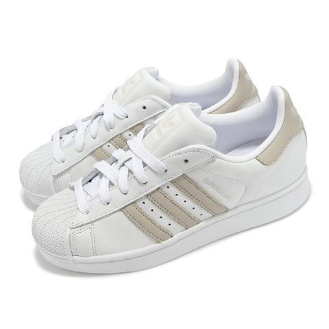 休閒鞋 Superstar II W 女鞋 白 卡其 貝殼頭 經典 三葉草 JH7059