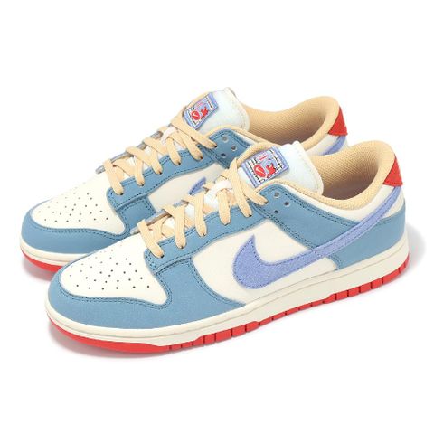 休閒鞋 Dunk Low PRM 男鞋 單寧藍 紅 貼布 復古 Denim Turquoise HJ9112-110