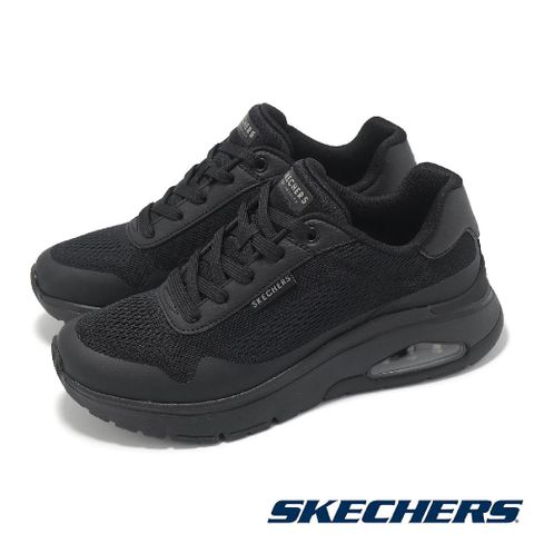 SKECHERS 斯凱奇 休閒鞋 UNO Flex-Spring On Air 女鞋 黑 氣墊 緩衝 運動鞋 177794BBK