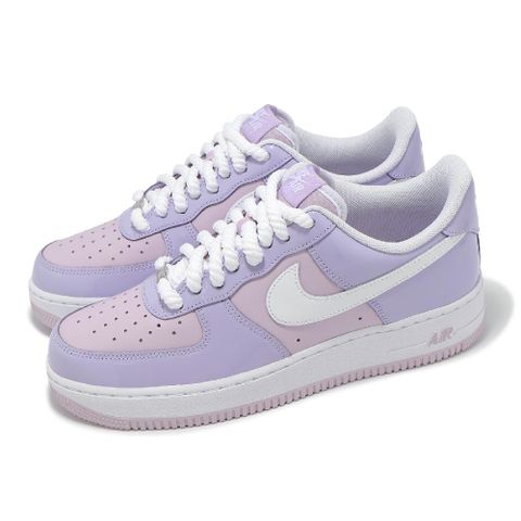 NIKE 耐吉 休閒鞋 Air Force 1 07 LV8 男鞋 女鞋 紫 粉紫 AF1 漆皮 HV9405-500