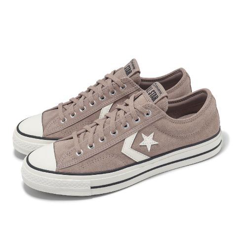 CONVERSE 匡威 帆布鞋 Star Player 76 男鞋 女鞋 棕 白 休閒鞋 復古 麂皮 低筒 匡威 A09461C