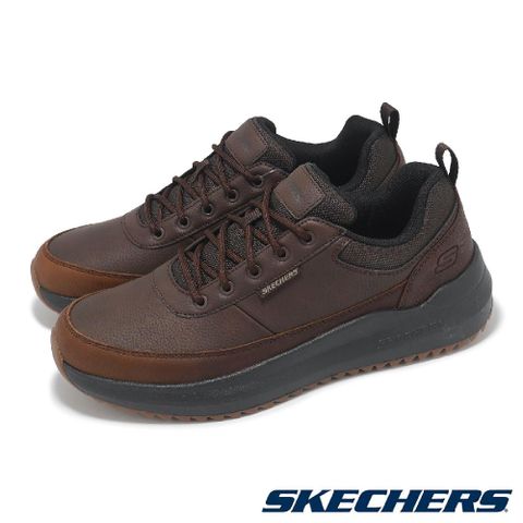 SKECHERS 斯凱奇 休閒鞋 Parnell 男鞋 棕 緩衝 皮革 輕量 運動鞋 皮鞋 210929RDBR