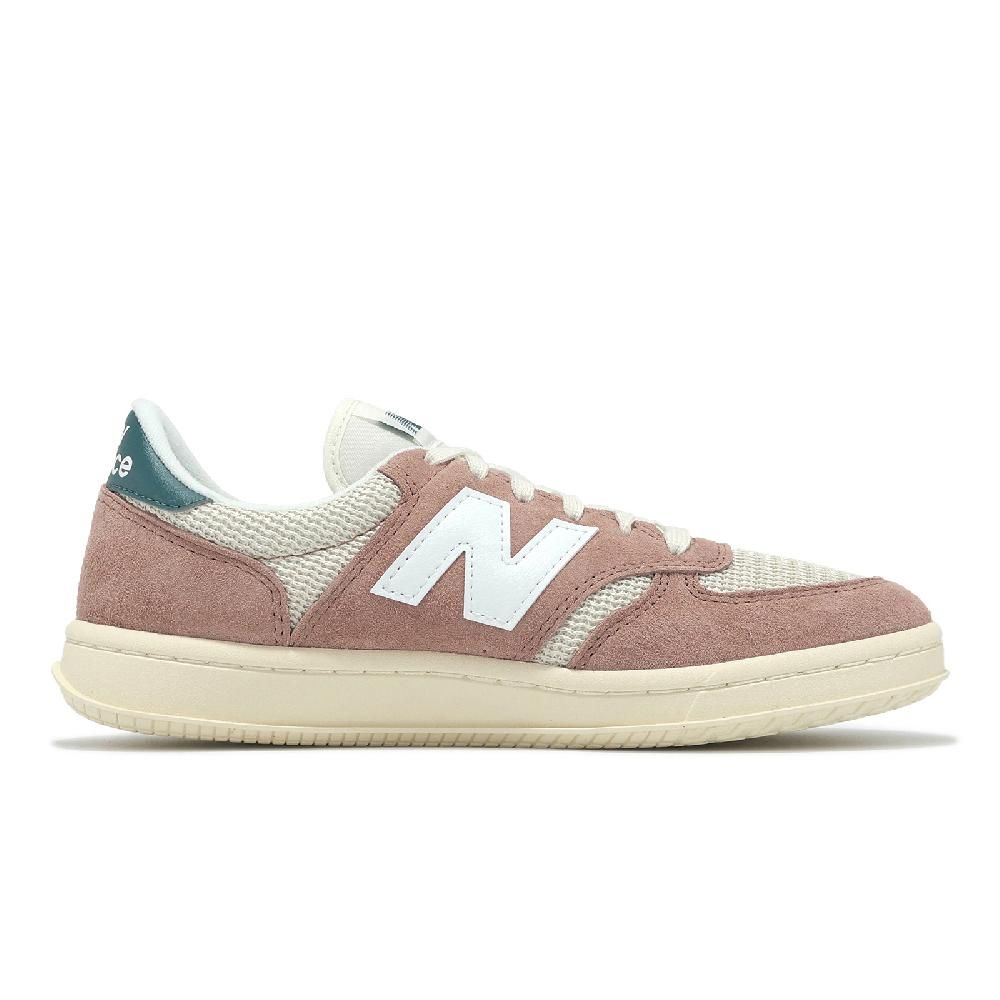 New Balance 紐巴倫 休閒鞋 T500 男鞋 女鞋 粉 米白 綠 拼接 麂皮 復古 情侶鞋 NB CT500GB-D