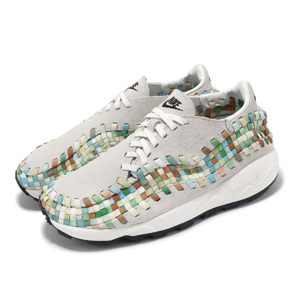 NIKE 耐吉 休閒鞋 Air Footscape Woven 女鞋 男鞋 白 灰 編織 麂皮 經典 編織鞋 FB1959-101