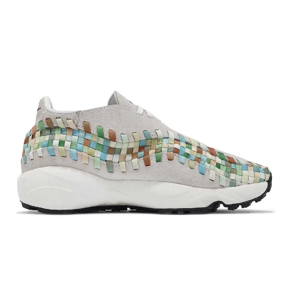 NIKE 耐吉 休閒鞋 Air Footscape Woven 女鞋 男鞋 白 灰 編織 麂皮 經典 編織鞋 FB1959-101
