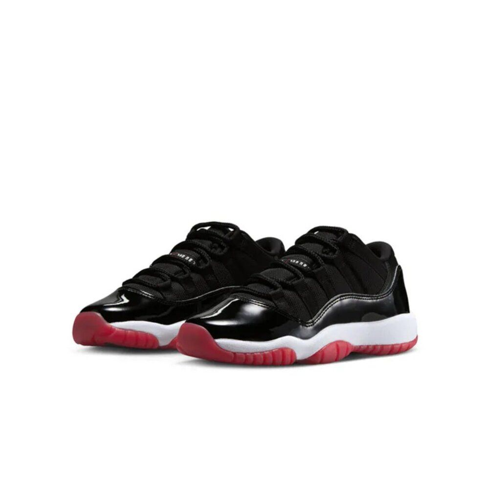 NIKE 耐吉 Air Jordan 11 Low Bred 2025 黑白紅 GS 復刻 經典 低筒 女鞋 大童鞋 FV5121-006