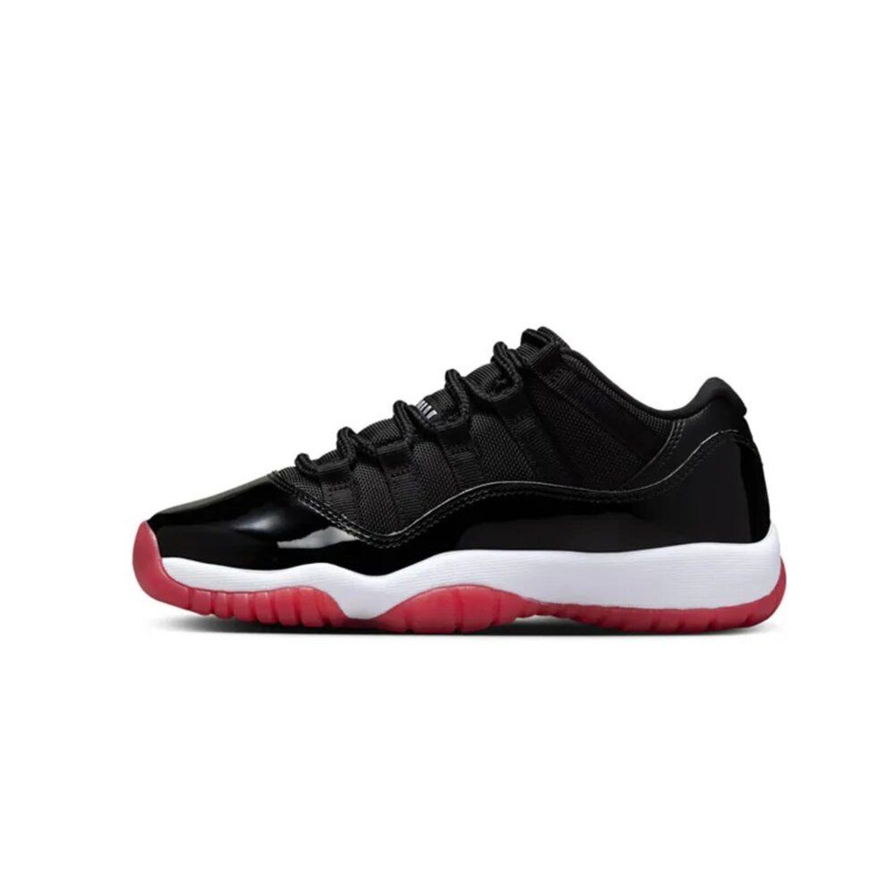 NIKE 耐吉 Air Jordan 11 Low Bred 2025 黑白紅 GS 復刻 經典 低筒 女鞋 大童鞋 FV5121-006
