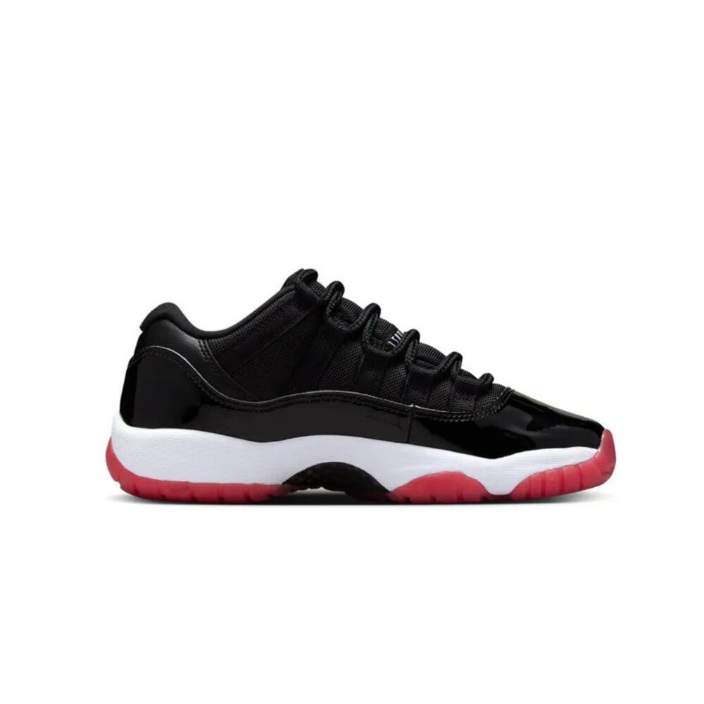 NIKE 耐吉 Air Jordan 11 Low Bred 2025 黑白紅 GS 復刻 經典 低筒 女鞋 大童鞋 FV5121-006