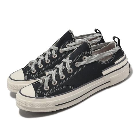 CONVERSE 匡威 帆布鞋 Chuck 70 Hacked Heel Low 男鞋 女鞋 黑 米白 解構 1970 休閒鞋 A07984C