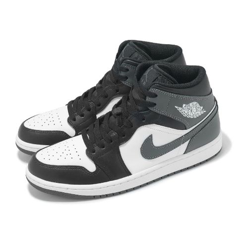 NIKE 耐吉 休閒鞋 Air Jordan 1 Mid Iron Grey 男鞋 鐵灰 黑 AJ1 中筒 DQ8426-001