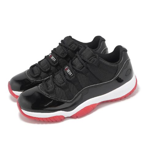 NIKE 耐吉 休閒鞋 Air Jordan 11 Retro Low 男鞋 Bred 黑 紅 AJ11 復刻 FV5104-006