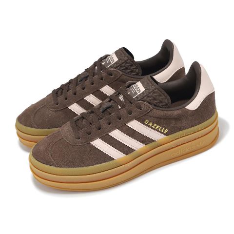 adidas 愛迪達 休閒鞋 Gazelle Bold W 棕 粉紅 女鞋 厚底 增高 復古 JI0326