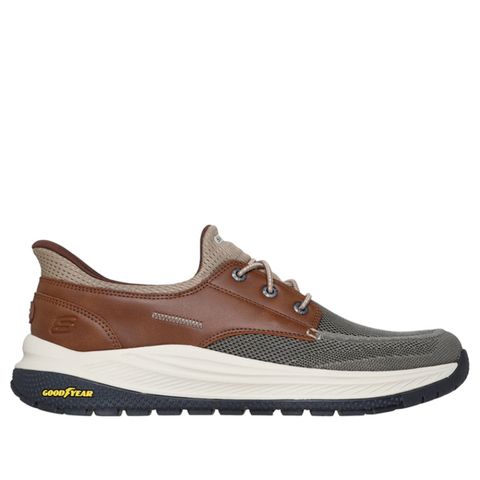 Skechers Meroe [205467TPBR] 男 運動休閒鞋 舒適 透氣 瞬穿 棕 灰