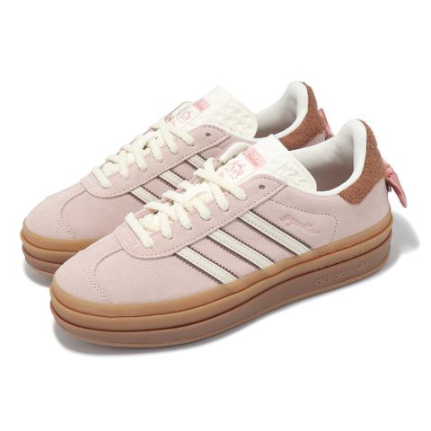 adidas 愛迪達 休閒鞋 Gazelle Bold W 女鞋 粉紅 棕 迪士尼 瑪麗 蝴蝶結 厚底增高 愛迪達 JR4244