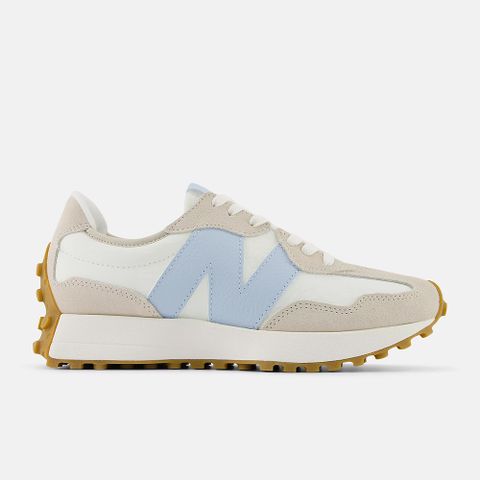 New Balance 327系列 休閒鞋 女 米白色 藍_WS327FTA-B