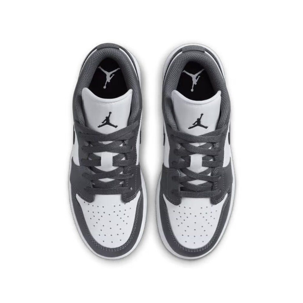 NIKE 耐吉 Nike Air Jordan 1 Low Iron Grey GS 黑灰 低筒 經典 休閒鞋 運動鞋 大童鞋 553560-152
