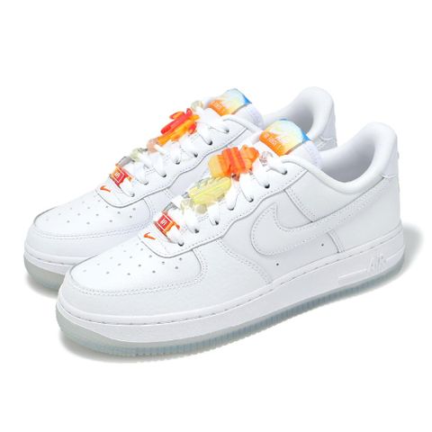 休閒鞋 Wmns Air Force 1 07 LX 女鞋 AF1 白 海灘 棕櫚樹 IB8875-111