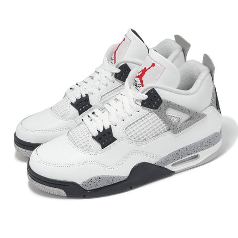 NIKE 耐吉 休閒鞋 Air Jordan 4 Retro 男鞋 白水泥 AJ4 喬丹 White Cement FV5029-100