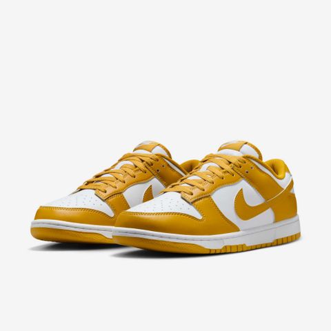 【NIKE】NIKE DUNK LOW RETRO 男鞋 休閒鞋 白色 芥末黃-HF5441109
