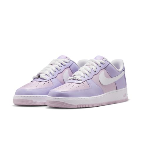 【NIKE】AIR FORCE 1 07 LV8 男鞋 休閒鞋 粉紫色-HV9405500