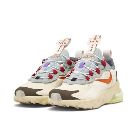 NIKE 耐吉 Travis Scott x Nike Air Max 270 Cactus Trails PS 奶油白 聯名 休閒鞋 大童鞋 CV2414-200