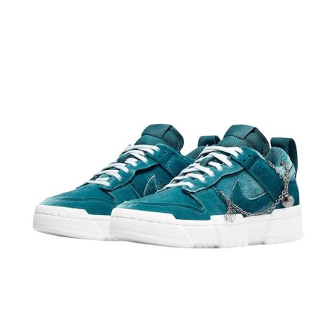 W Nike Dunk Low Disrupt Ash Green 灰綠 解構 質感 絨布 休閒鞋 女鞋 DO5219-010