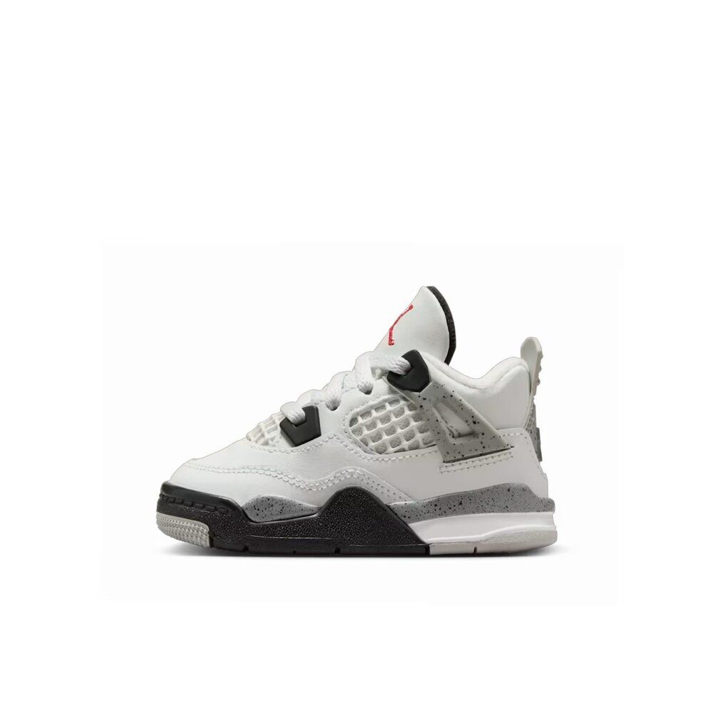 NIKE 耐吉 Nike Air Jordan 4 Retro White Cement PS 白水泥 休閒鞋 中童鞋 IB4388-100
