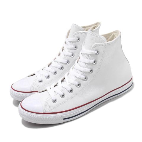 休閒鞋 Chuck Taylor All Star HI 男鞋 女鞋 白 高筒 基本款 皮革 情侶鞋 132169C