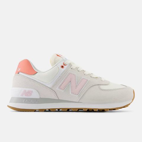 New Balance 574 WL574IPK 女 運動休閒鞋 復古鞋 麂皮 舒適 緩震 鏡灰 玫瑰砂糖粉