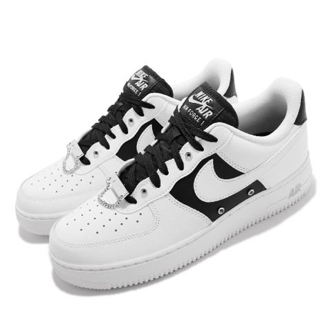 休閒鞋 Air Force 1 07 PRM 男鞋 白 黑 Silver Chain AF1 DA8571-100