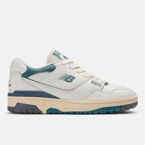 New Balance [BB550PTB] 男 復古鞋 經典 NB 550 休閒 D楦 簡約 舒適 海鹽 雲杉亮綠