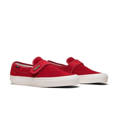 Fear of God x Vans Slip-On 47 DX 紅色 魔鬼沾 懶人鞋	聯名款 男鞋 VN0A3J9FPQT