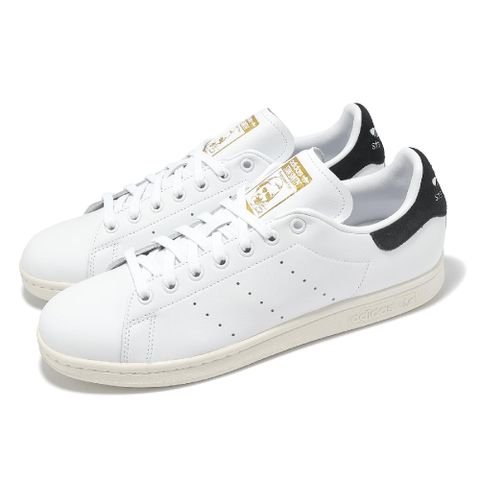 休閒鞋 Stan Smith 男鞋 女鞋 白 黑 皮革 金標 史密斯 三葉草 愛迪達 JI3379