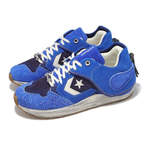 休閒鞋 Wave Trainer 男鞋 女鞋 ADER Error 藍 白 踝部護罩 膠底 聯名 A14290C