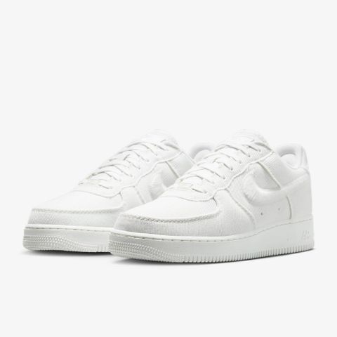 【NIKE】AIR FORCE 1 LOW CANVAS 男鞋 休閒鞋 白色-HV1204100
