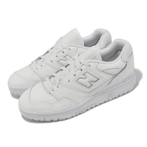 休閒鞋 550 白 全白 男鞋 女鞋 皮革 復古 低筒 NB 紐巴倫 BB550WWW-D