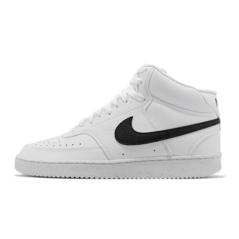 NIKE Court Vision Mid NN 白黑 中筒 男