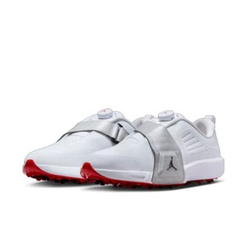 Air Jordan Air Rev White Metallic Silver 白紅 高爾夫正式鞋 釘鞋 塑膠釘 FV