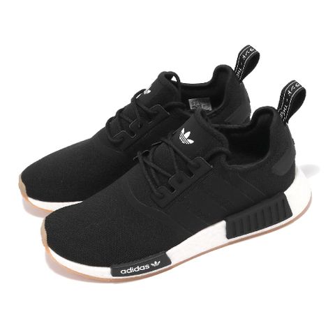 休閒鞋 NMD_R1 男鞋 黑 白 緩震 透氣 襪套式 Boost 膠底 經典 運動鞋 GZ9257