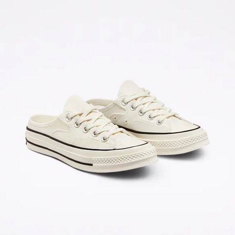 CONVERSE CHUCK 70 MULE SLIP EGRET/EGRET/BLACK 休閒鞋 男女 米白色-172592C