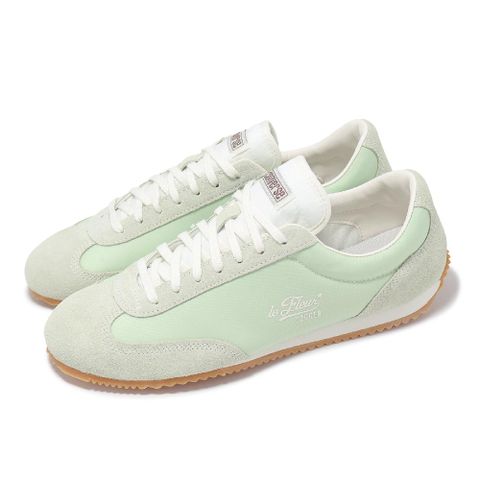 休閒鞋 Jogger 男鞋 女鞋 綠 白 GOLF le FLEUR 膠底 小花 聯名 A16260C