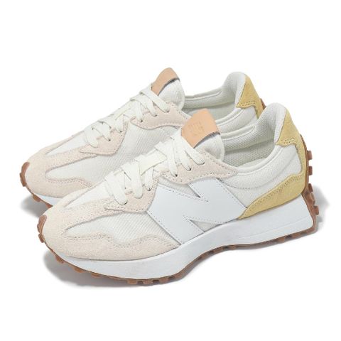 休閒鞋 327 女鞋 白 黃 拼接 膠底 復古 麂皮 NB 運動鞋 WS327RE-B