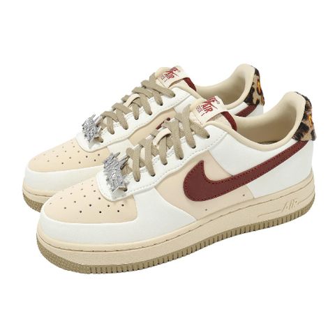 休閒鞋 Wmns Air Force 1 07 女鞋 米白 酒紅 豹紋 AF1 IM7510-262