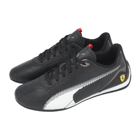 賽車鞋 Ferrari Neo Cat 2.0 男鞋 黑 白 皮革 法拉利 休閒鞋 308062-03