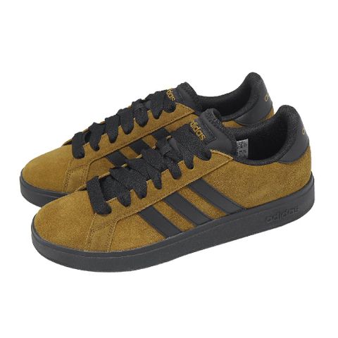 休閒鞋 Grand Court Base 00s 男鞋 棕 黑 麂皮 復古 愛迪達 KK1404