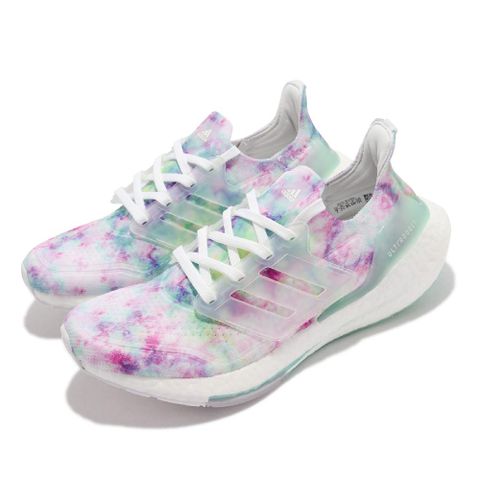 ADIDAS 愛迪達 慢跑鞋 Ultraboost 21 W 運動 女鞋  襪套 透氣 避震 馬牌底 路跑 白 彩 GZ7104 GZ7104