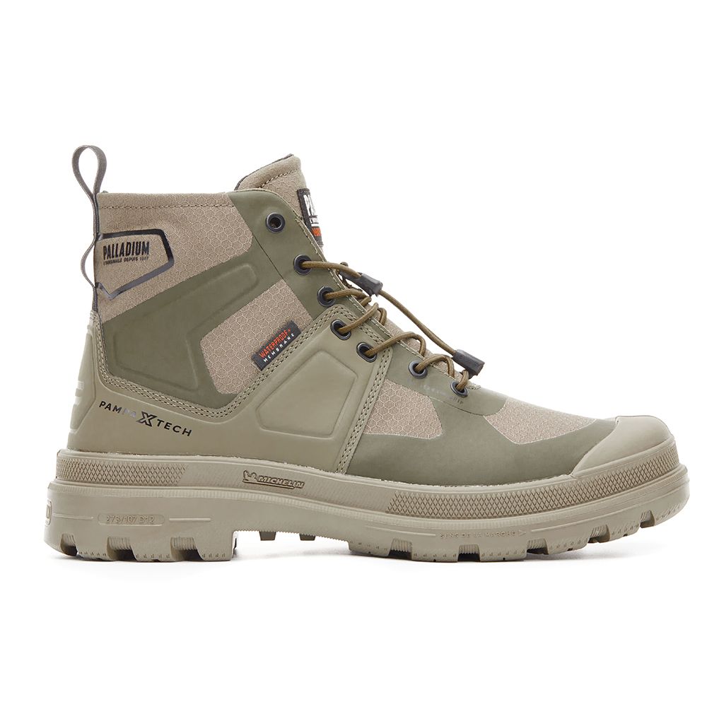 Palladium PAMPA TECH EXP WP+ 男/女 快穿橘標高筒防水靴-74067308