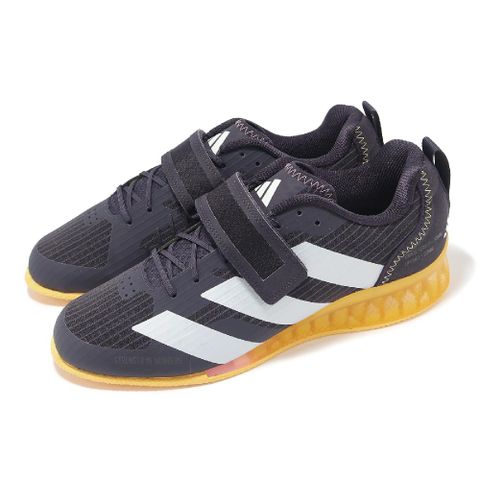 ADIDAS 愛迪達 舉重鞋 adipower Weightlifting III 男女鞋 黑橘 魔鬼氈 穩定 訓練鞋 IG1773